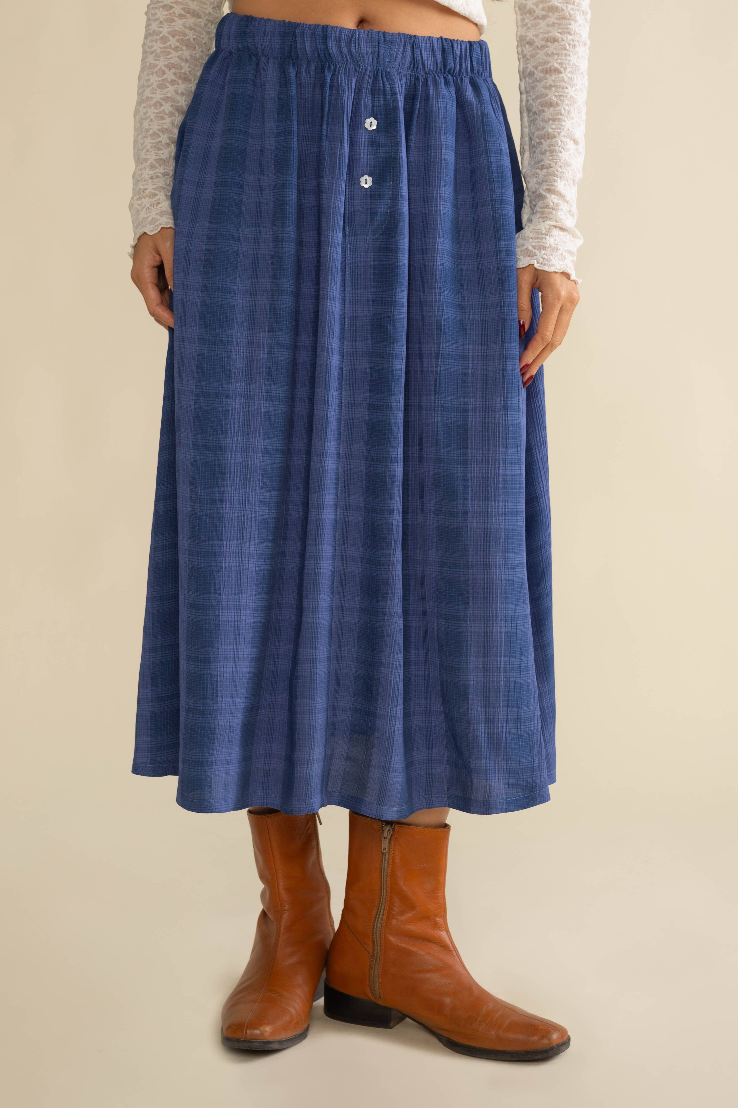 Bleu Cheese Midi Skirt