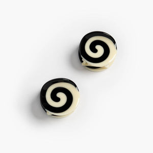 Black and White Mini Spiral Hair Claw Set