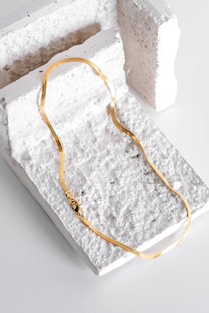 Zoe 24K Gold Plated Snake Chain Necklace*