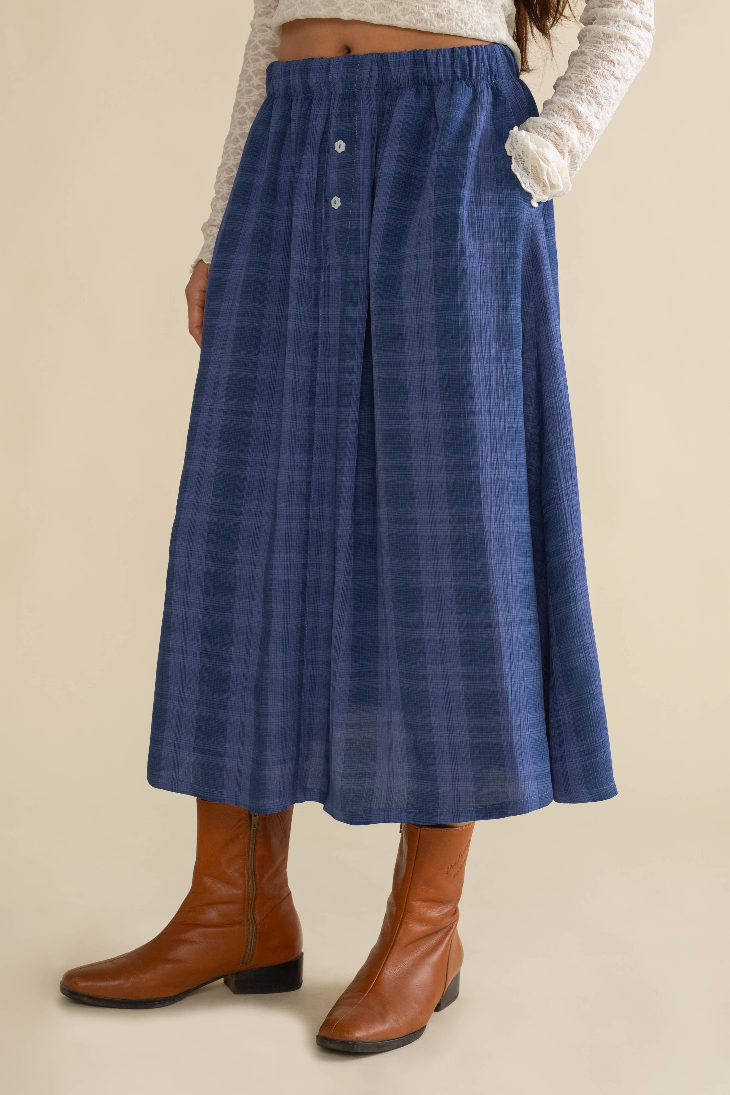 Bleu Cheese Midi Skirt