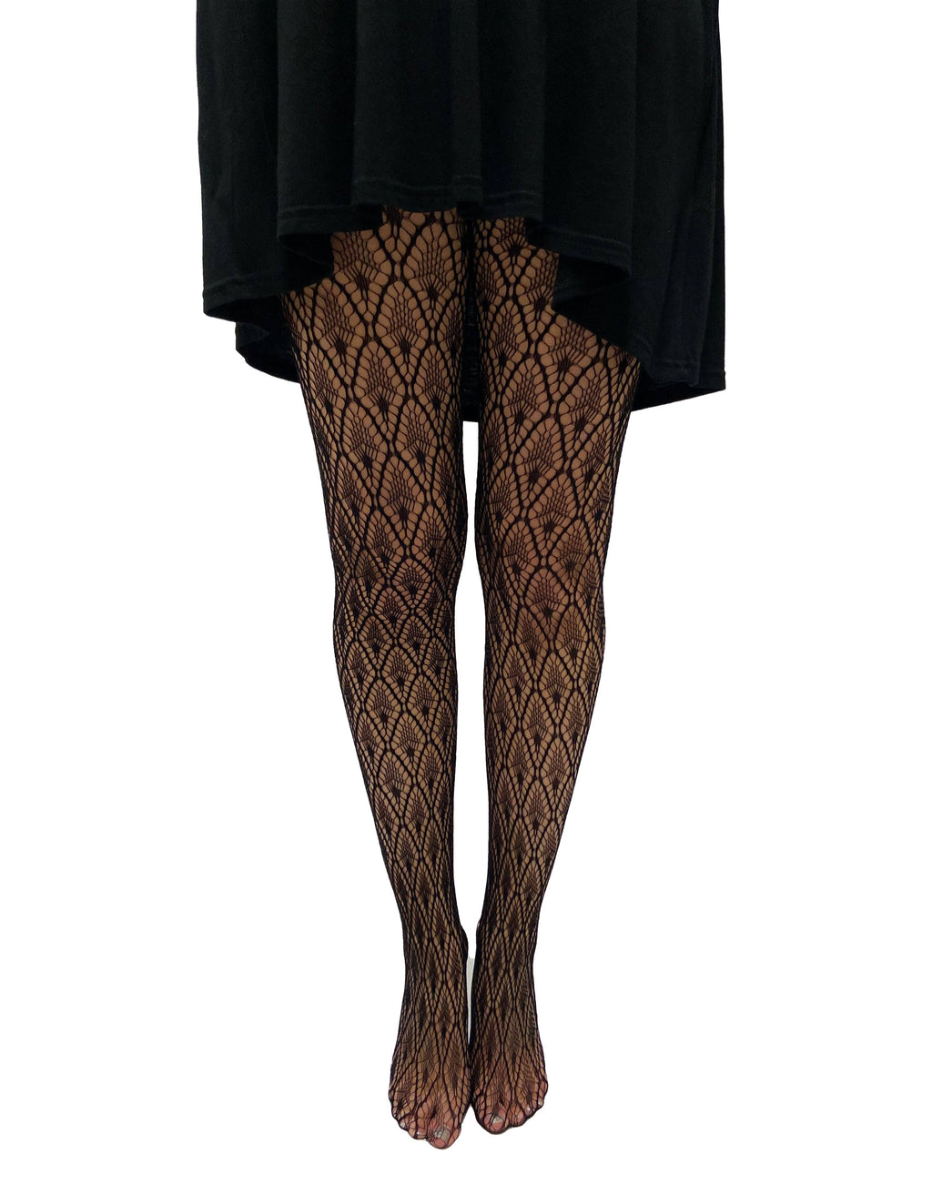 Peacock Feather Net Tights