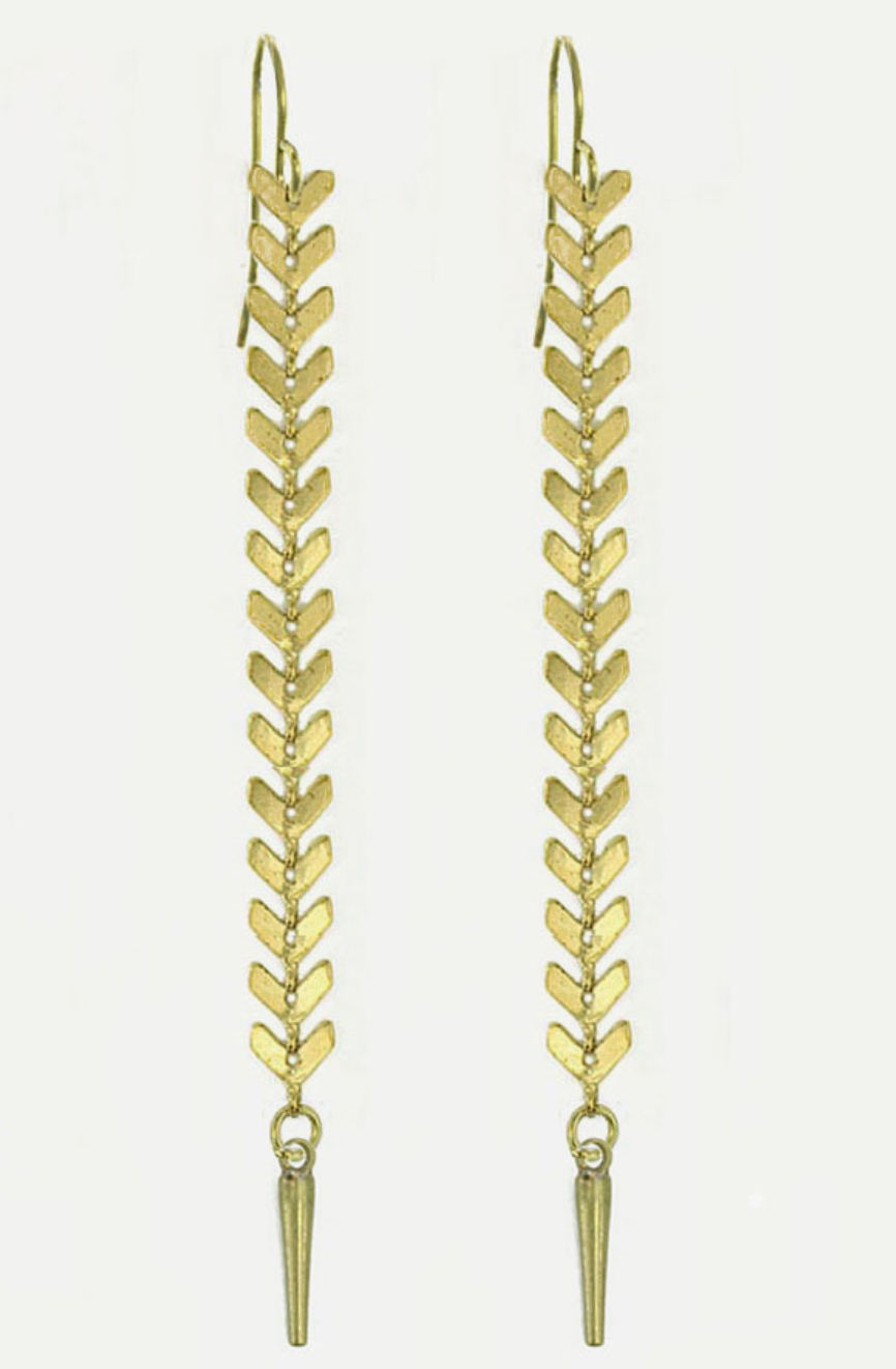 Herringbone Spikes Earrings