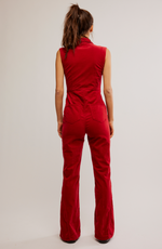 CRVY Ring the Alarm One Piece Corduroy Jumpsuit