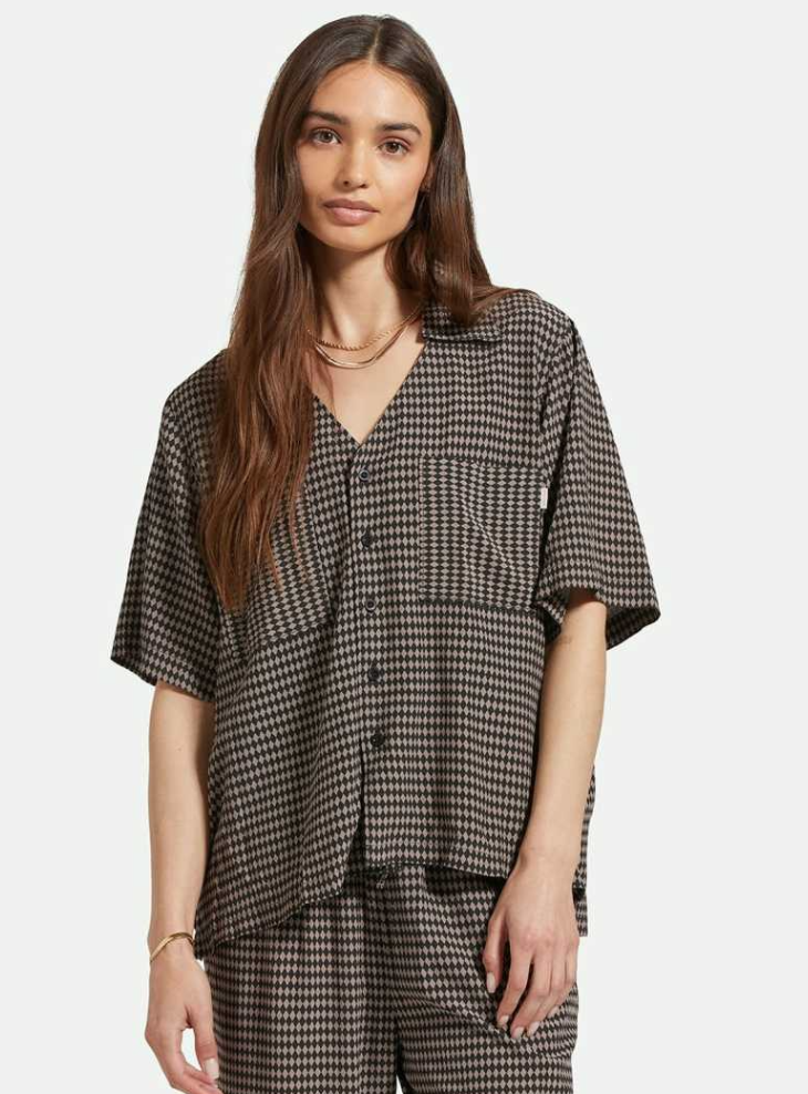 Hudson Lounge Short Sleeve Woven Top