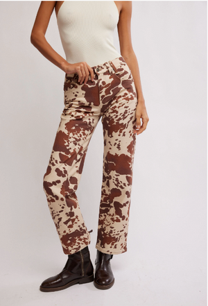 Risk Taker Mid-Rise Printed Jeans