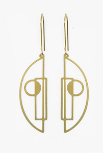 Art Deco Semis Earrings