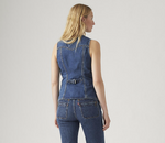 Longline Denim Vest