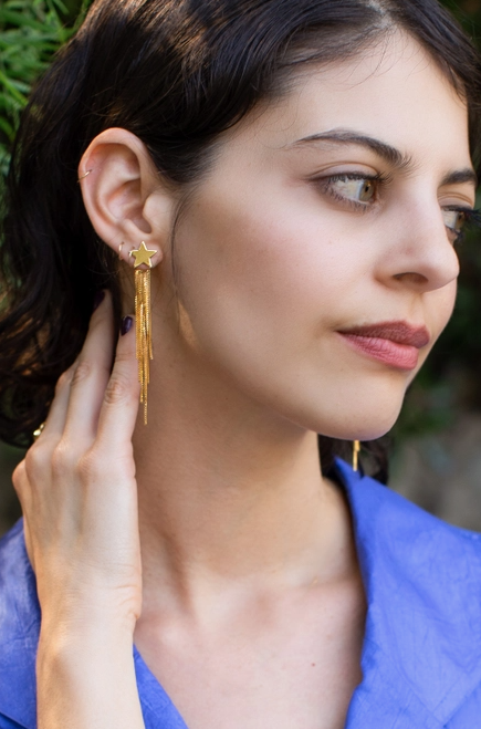 Shooting Star Layered Earring