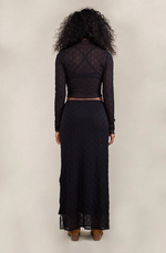 Abra Jacquard Mesh Skirt 