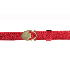 Tiny Moon Cut Skinny Belt