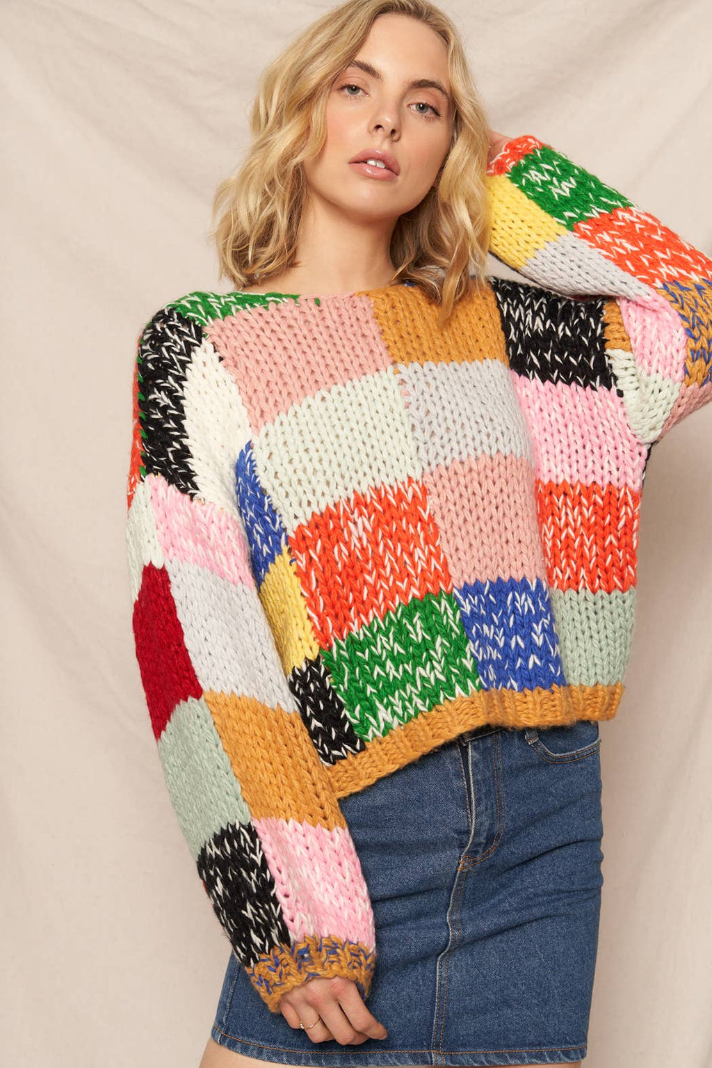 Godot Patchwork Sweater