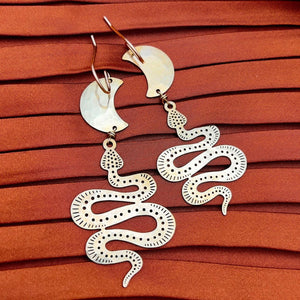 Handmade Serpentine Earrings