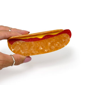 Hot Dog Hair Claw Clip