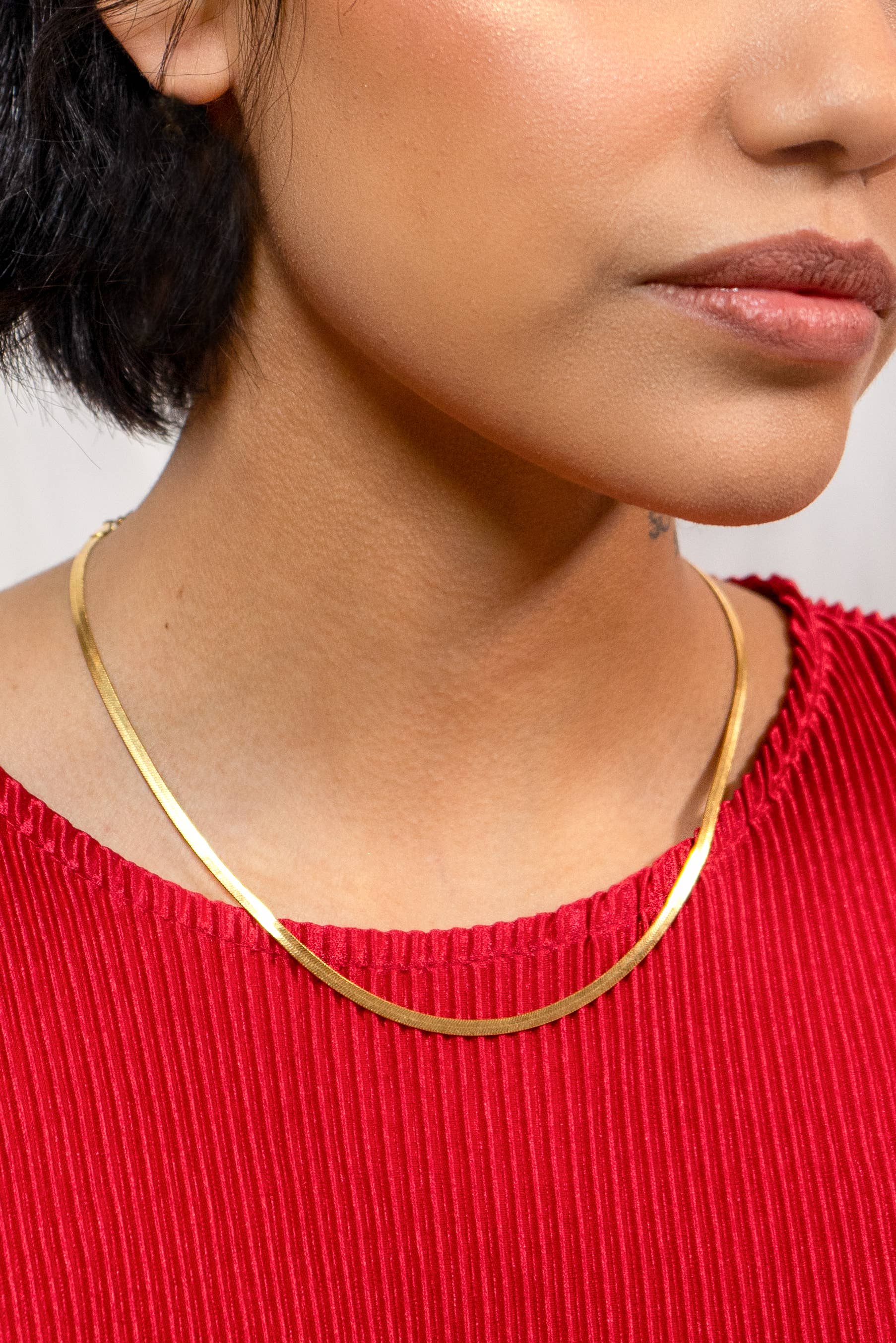 Zoe 24K Gold Plated Snake Chain Necklace*