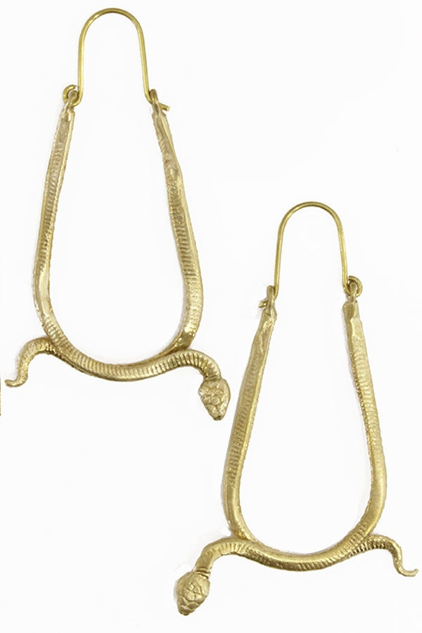 Snake Hoop Earrings